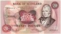 Bank Of Scotland Higher Values 20 Pounds,  6. 1.1987